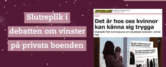 En debattartikel i Aftonbladet med en mörk kvinnlig silhuett.